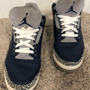 Nike Air Jordan 3 Retro CT8532401 Size 9.5 Midnight Navy/White